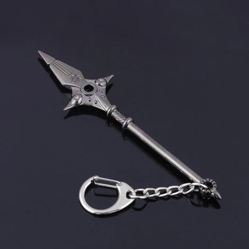 Anime Deadlys Seven Sins Escanor Rhitta Keychain Nanatsu no Taizai Axe Bottle Opener Pendant Keyring for Men women Gift Jewelry