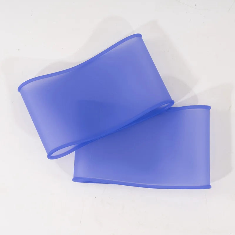 2Pcs Soccer Shin Guard Strap Silicone Leg Band Legging Shin Guard Straps Ankle Guard Football Elastic Silicone Shin Guards