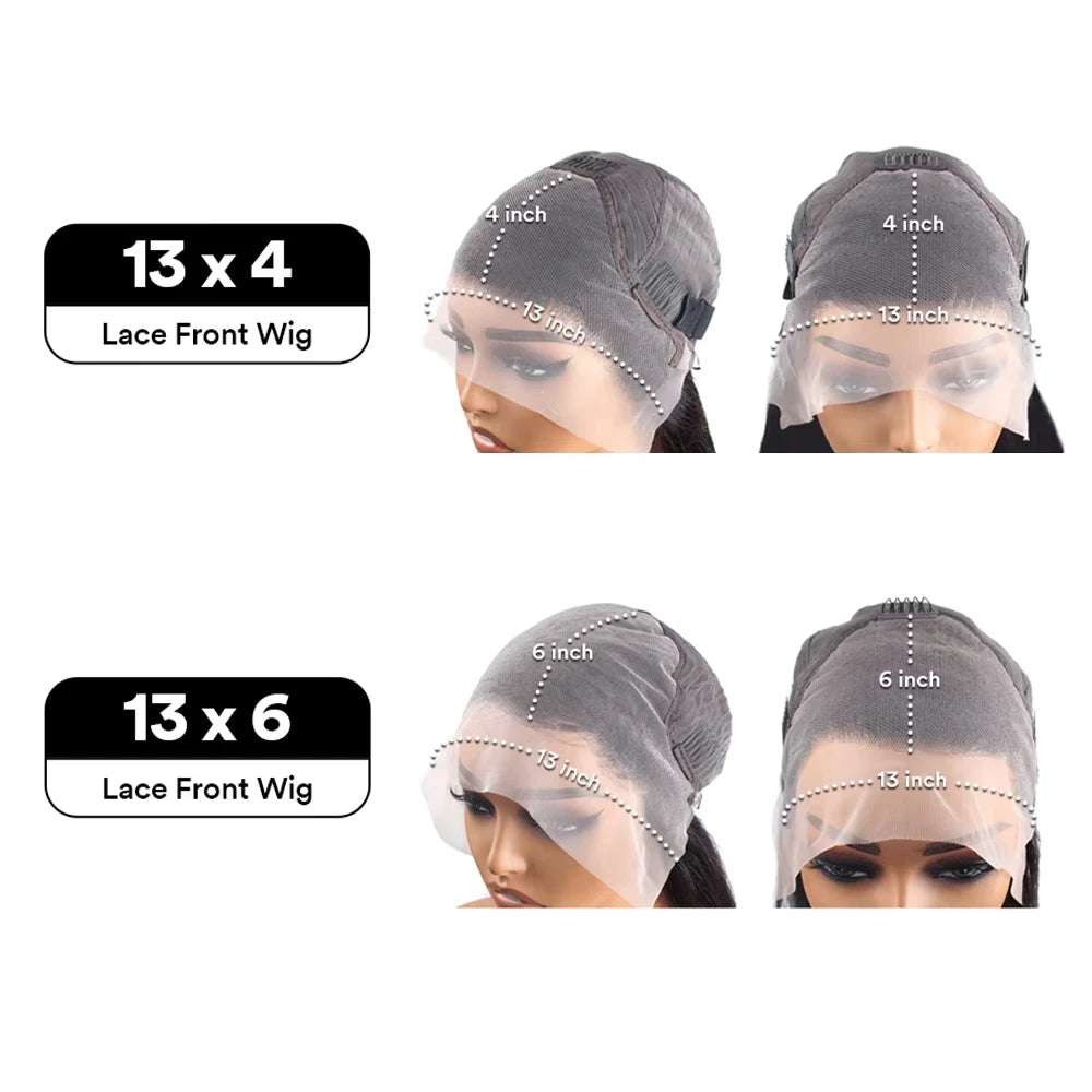 210 Density Bob Wig Human Hair 13x6 HD Lace Wigs Body Wave Human Hair Wig pre plucked Pre Cut Brazilian Lace Front Wig For Women