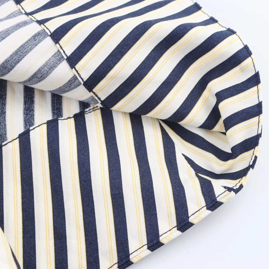 Women's clothing new autumn 2025 European and American fashion temperament casual striped shirt style dress