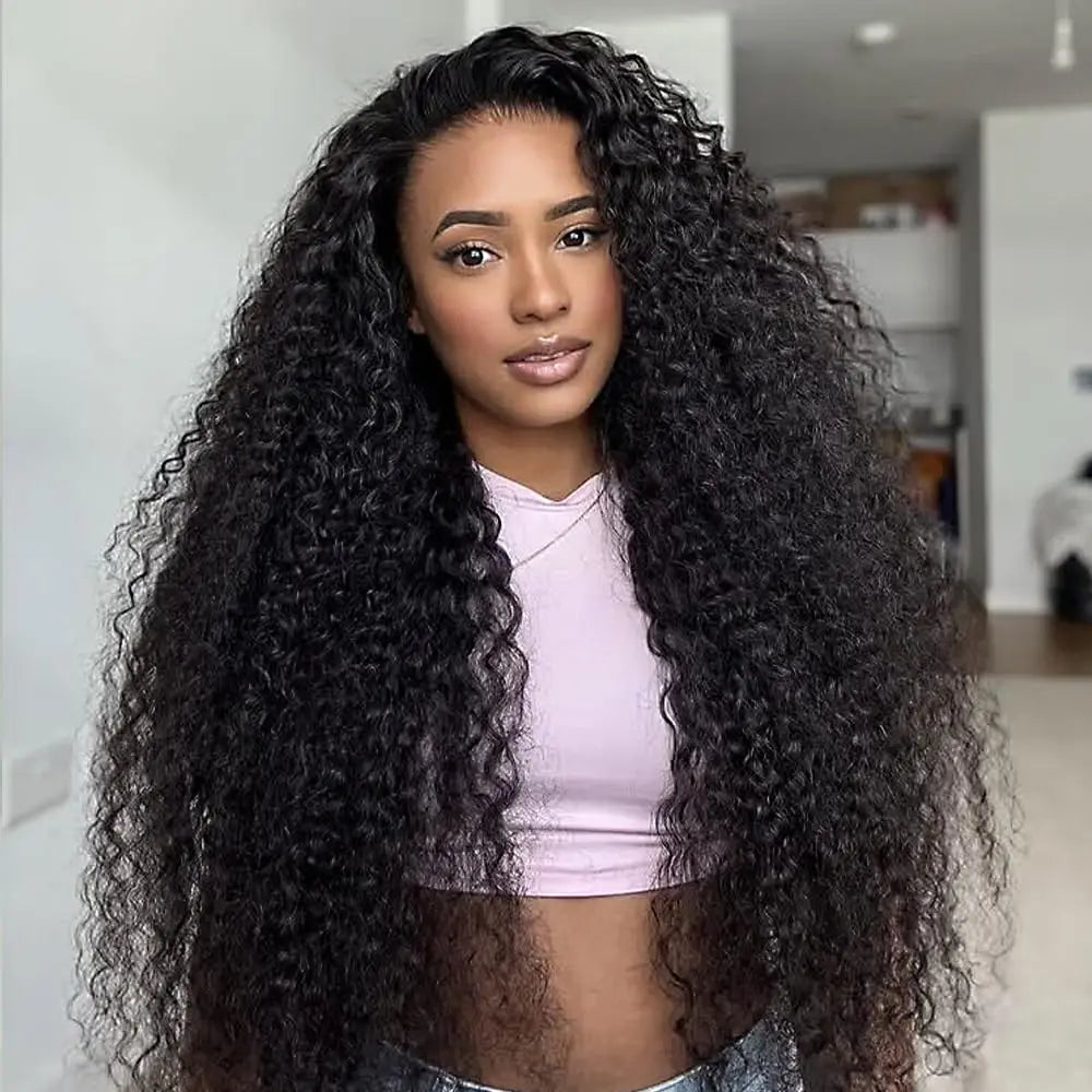 Kinky Curly 3-in-1 Half Wig | 100% Brazilian Remy Human Hair | Glueless Flip Over | 16"–36"