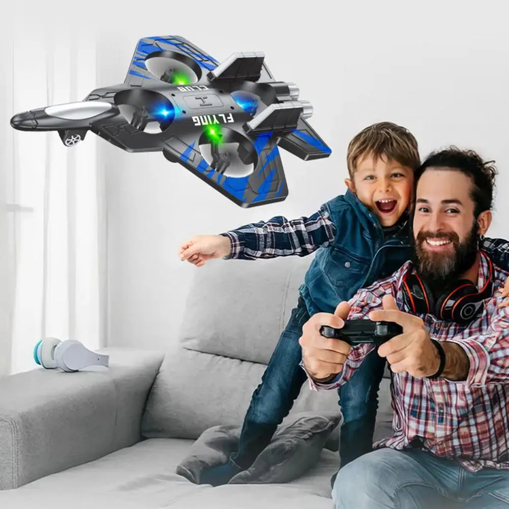 Remote Control Airplane Toy – 360° Stunt Flip Mini EPP Foam Fighter Jet for Kids & Adults (2.4GHz)