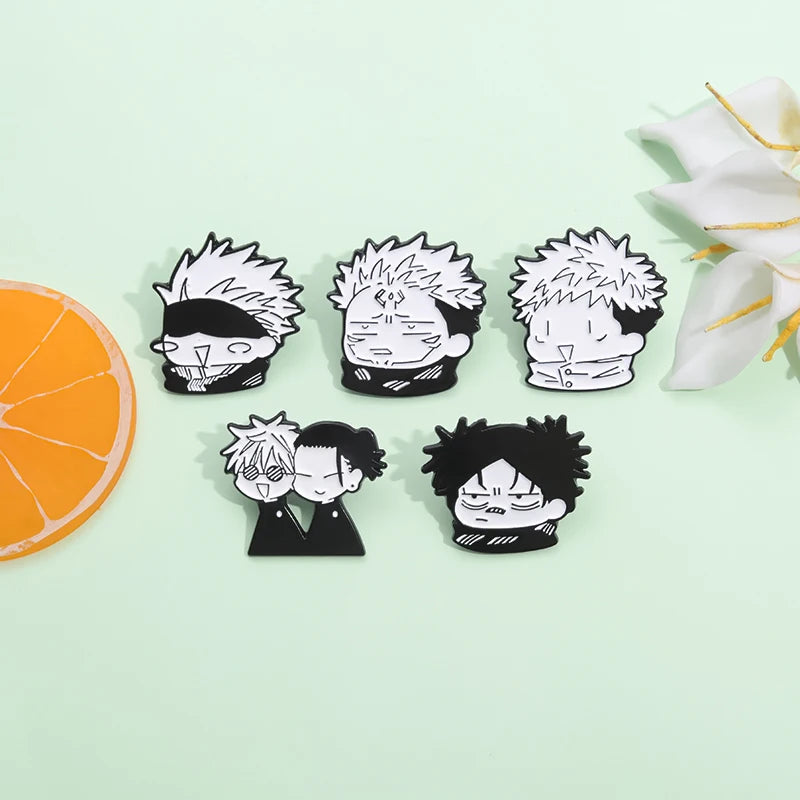 Cartoon anime characters Enamel Pins Custom Q version image Brooches Lapel Badges Cartoon Punk Jewelry Gift for  Friends