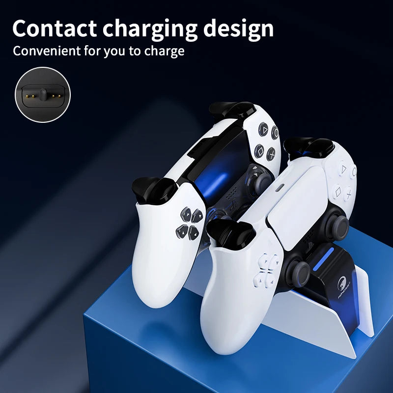 PS5 Controller Dual Charging Dock – Fast Type-C Charger Station for DualSense & Edge Controllers