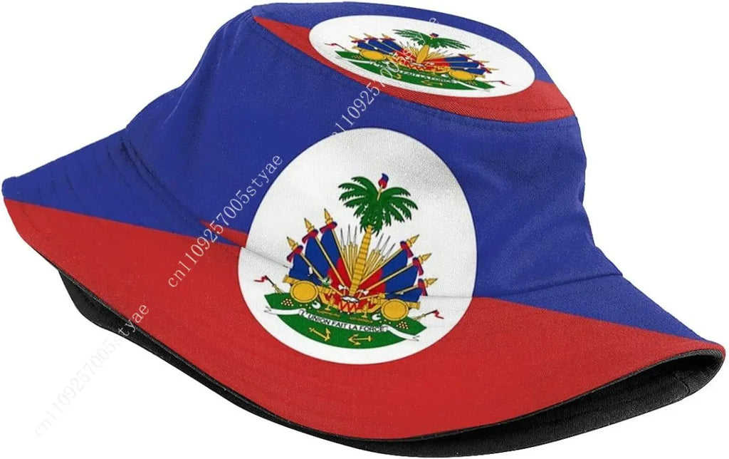 Haiti Flag Bucket Hat – Unisex Haitian Outdoor Fisherman Cap