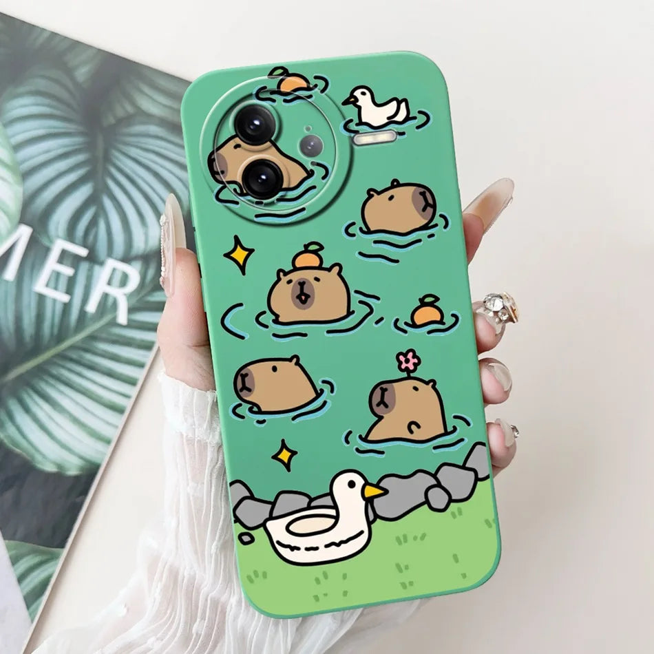Xiaomi Poco F7 Ultra / F7 Pro Phone Case – Cute Cat & Panda Soft Silicone Shockproof Cover