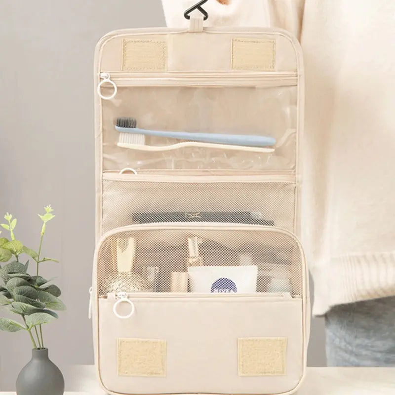 Makeup Bag Travel Cosmetic Bags Toiletries Organizer Waterproof Storage Neceser Bathroom Hook Wash Pouch High Quality Women