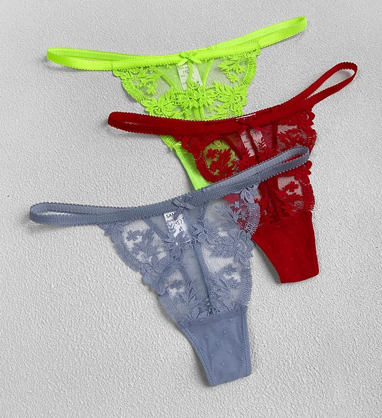 Lace Thong Panties – Women's Seamless Breathable G-String Underwear (S–XL)