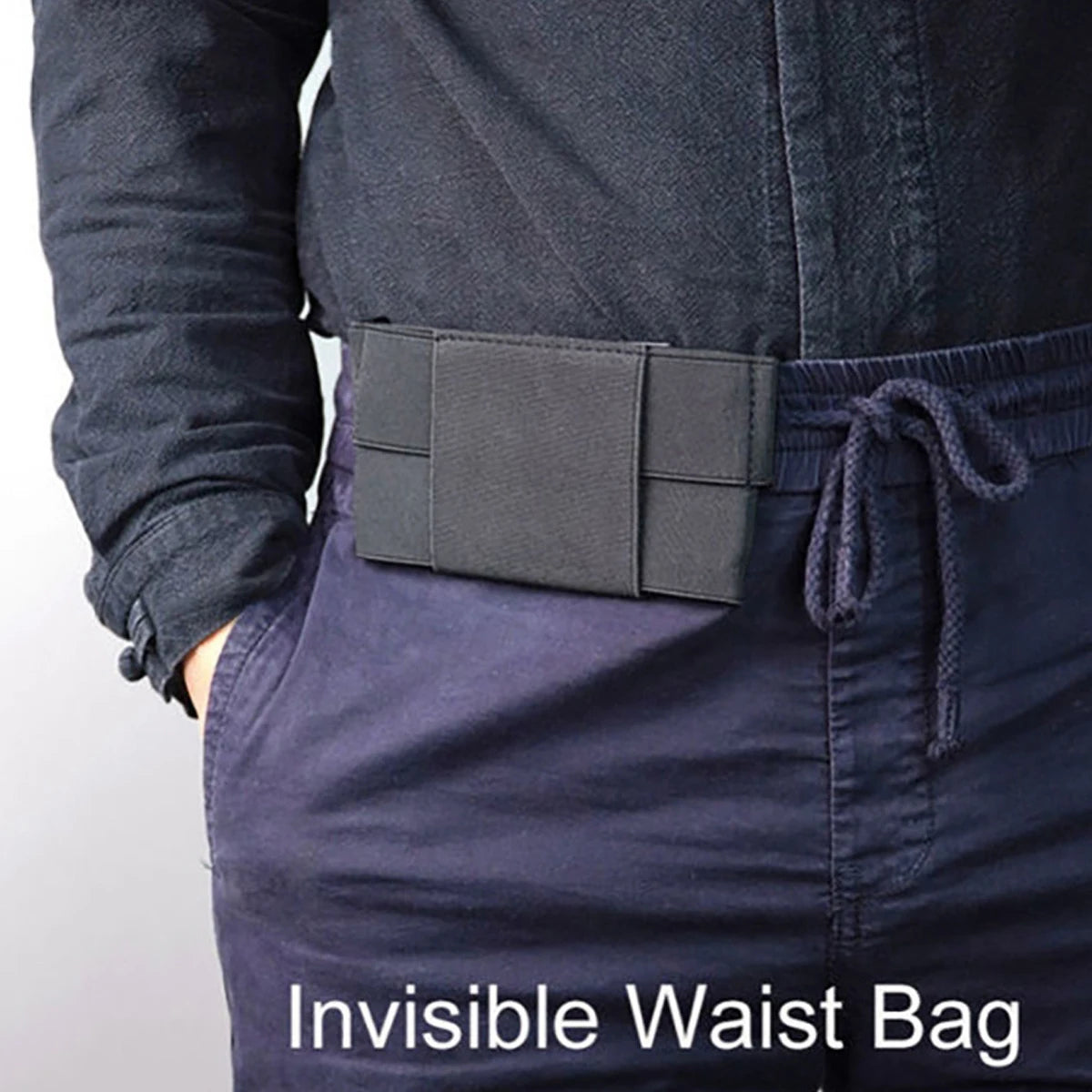 Elastic Invisible Running Waist Pack – Lightweight Mini Phone Belt Bag for Sports & Fitness