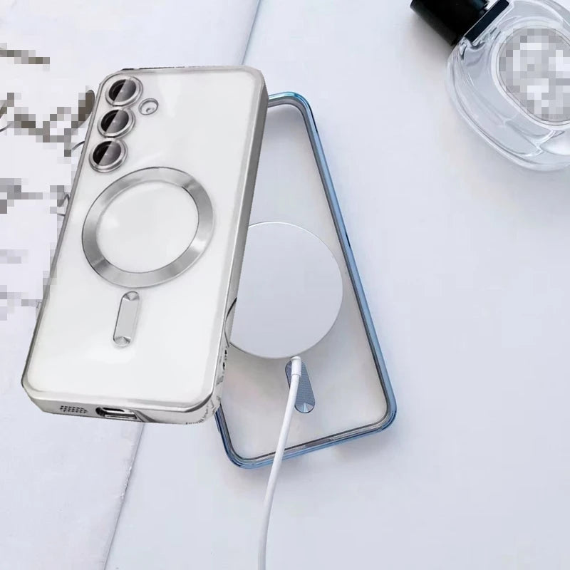 Luxury Plating Case For samsung galaxy A54 A55 A56 A 54 55 56 Back cover With Lens Protector For samsung galaxy case