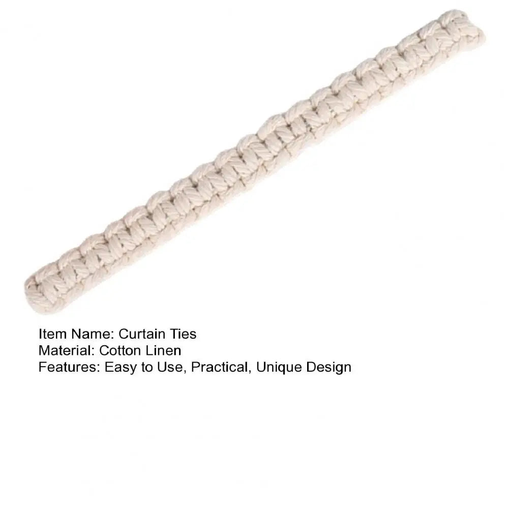 Hemp Rope Curtain Ties | Braided Jute Curtain Tiebacks | Rustic Classic Style Home Decor for Drapes & Curtains