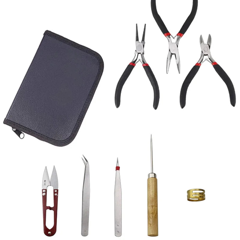 8-Piece Professional Jewelry Making Tool Set – Complete Kit for Crafting Exquisite Jewelry