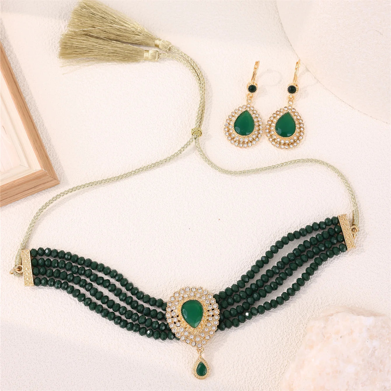 Moroccan Women's Bridal Jewelry Set – Luxurious Traditional Accessories for Weddings & Holiday Gifts