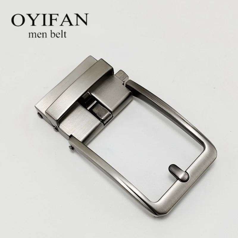 Men's Automatic Belt Buckle – Zinc Alloy DIY Replacement Buckle 3.5cm