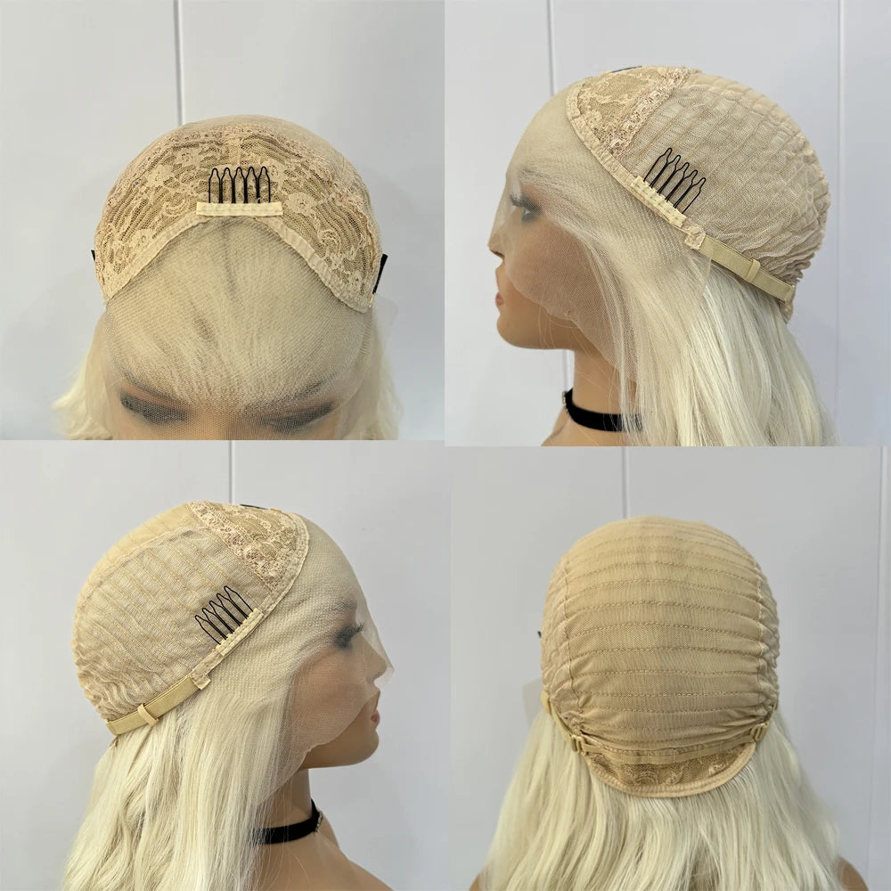 Dark Green Wig Long Curl Wig Synthetic Lace Front Wig Natural Wave Lace Wigs for Women Dailly Use Cosplay Loose Curly Wig Party