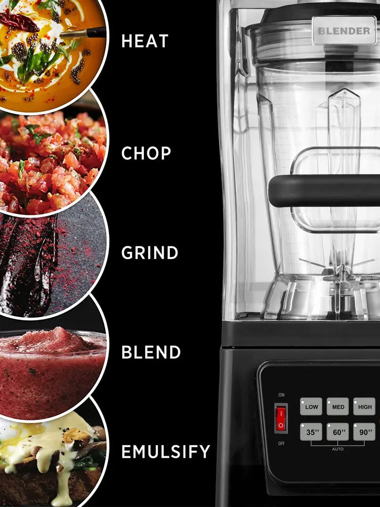G7500C Commercial Blender – 2800W High-Power Professional Kitchen Blender