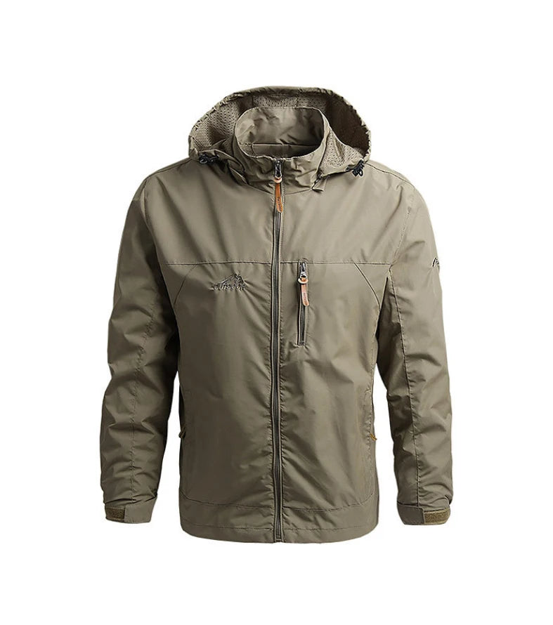 Men's Waterproof Softshell Tactical Jacket – Windbreaker for Hunting, Hiking & Fishing