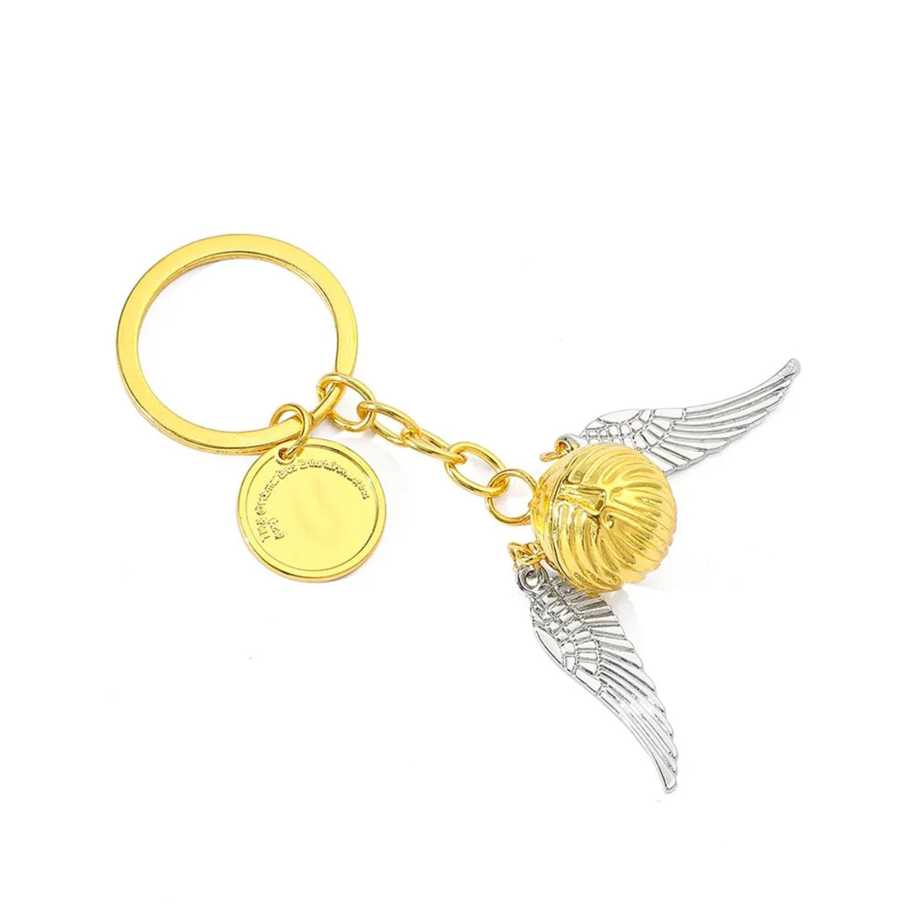 Keychain Golden Snitch Pendant Fashion Trend Backpack Accessory for Boys And Girls Jewelry Gift