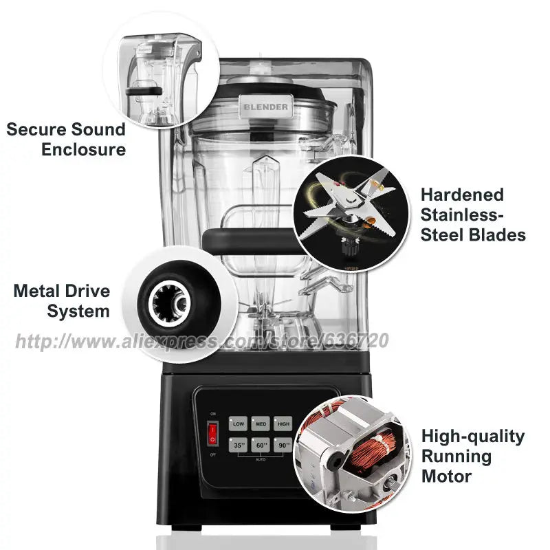G7500C Commercial Blender – 2800W High-Power Professional Kitchen Blender