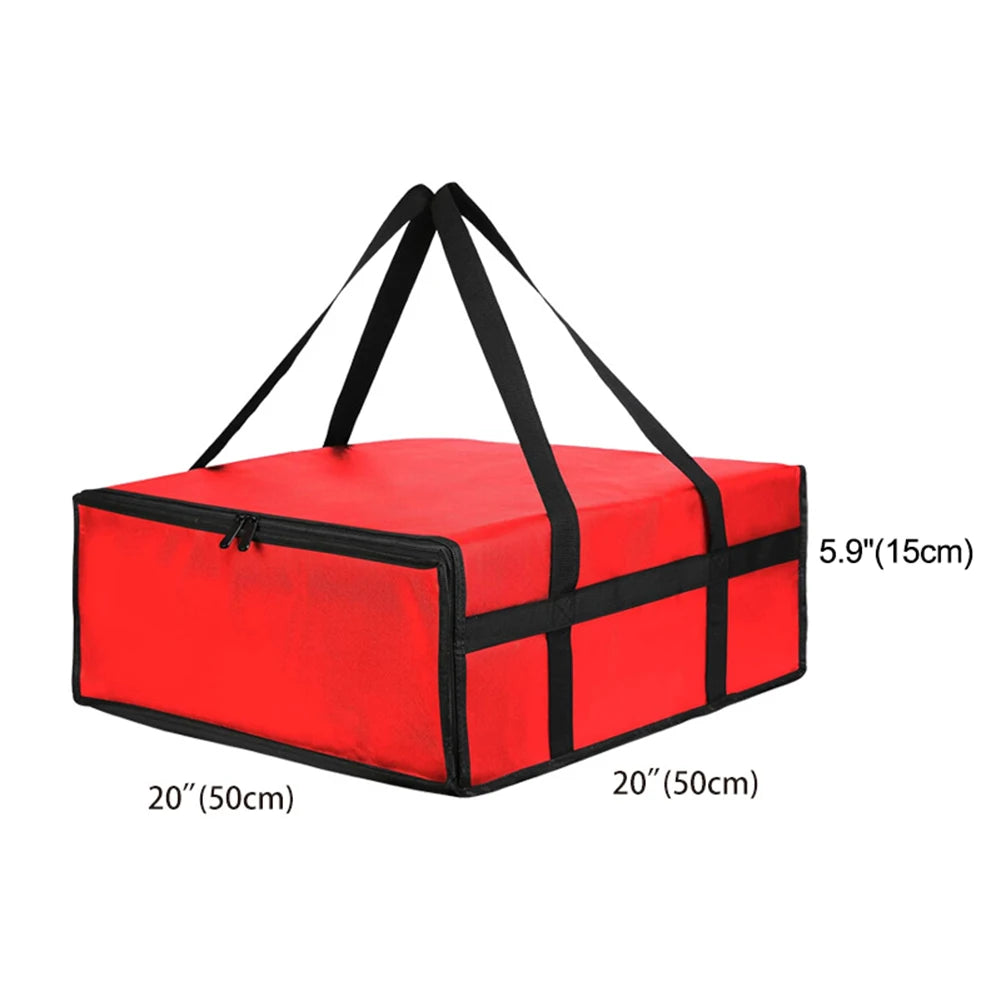 1pc Pizza Delivery Bag Non-woven Fabric Insulated Pizza Delivery Bags Grocery Food Bag Portable Bag Replacement Parts