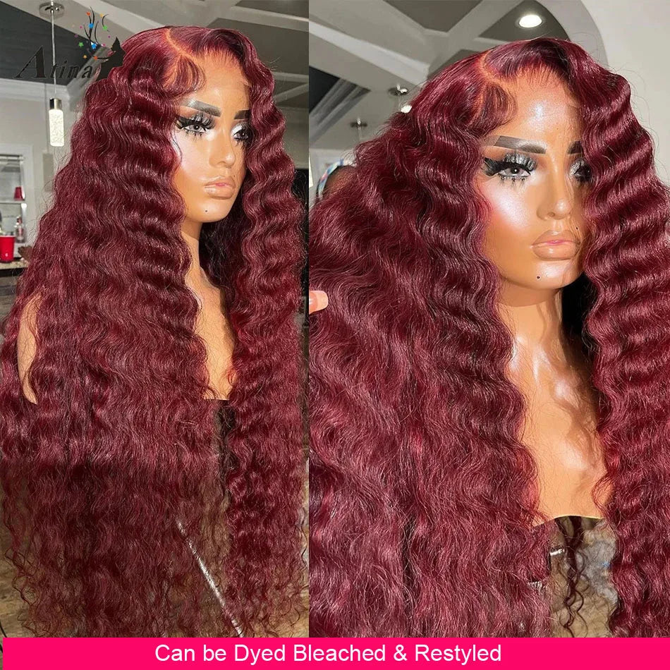 Beliself 300 Density Loose Deep Wave 13x6 HD Lace Frontal Wig Pre Plucked 13X6 HD Lace Wig Human Hair 5x5 HD Lace Closure Wig