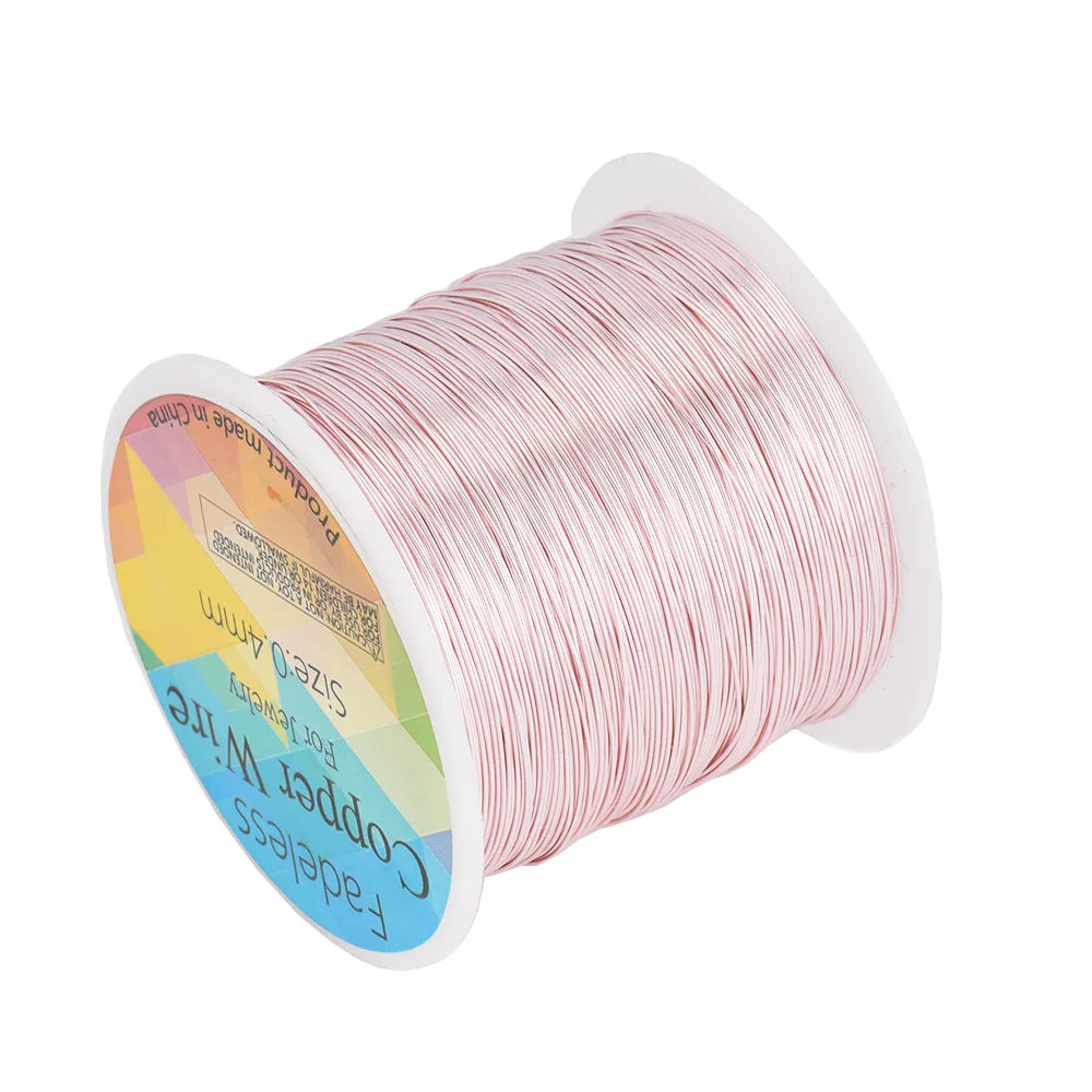 100M/roll Copper Wire 0.3/0.4/0.5mm Beading Cord DIY For Jewelry Making Accessories