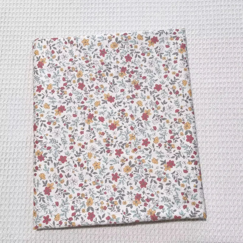 Floral Print Cotton Fabric | 235×50cm Small Pattern DIY Fabric for Shirts, Dresses, Bedding & Home Decor Crafts