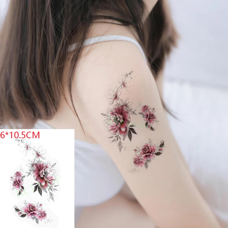 Anime Fire Flame Temporary Tattoo – Waterproof Flash Tattoo for Kids, Men & Women