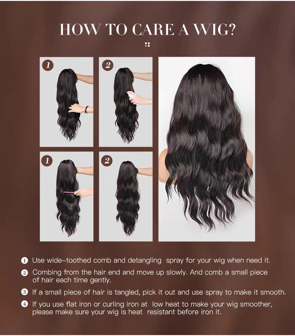 EASIHAIR Black With Green Cosplay Synthetic Wigs for Women Long Straight Middle Part Wig Natural Hair Party Daily Heat Resistant