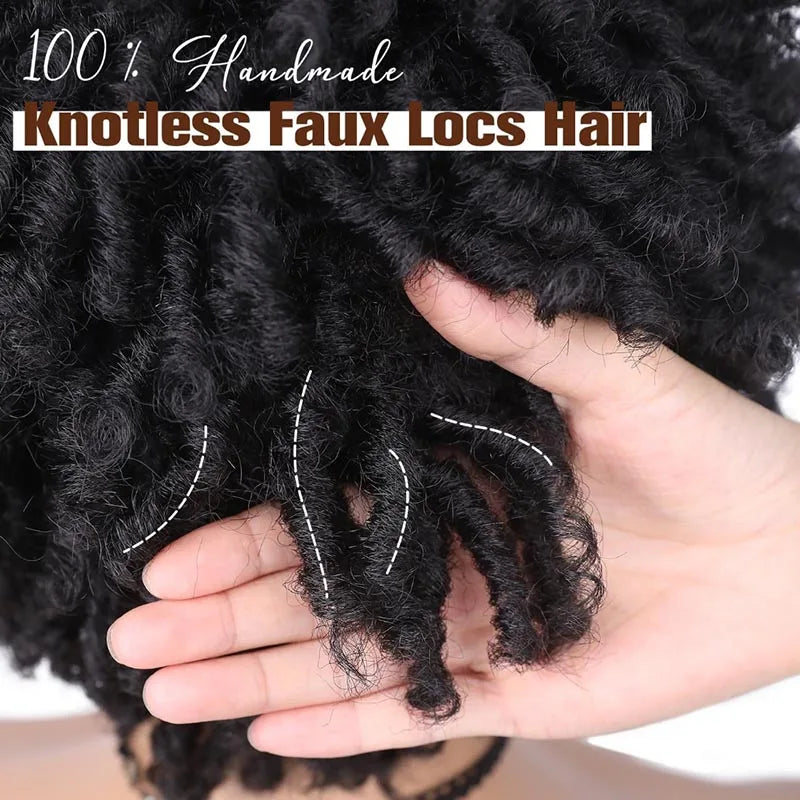 3inch Short Afro Dreadlock Wig Curly Faux Locs Hair Wigs Short Dreadlock Wig for Black Women And Men Afro Kinky Twist Wig