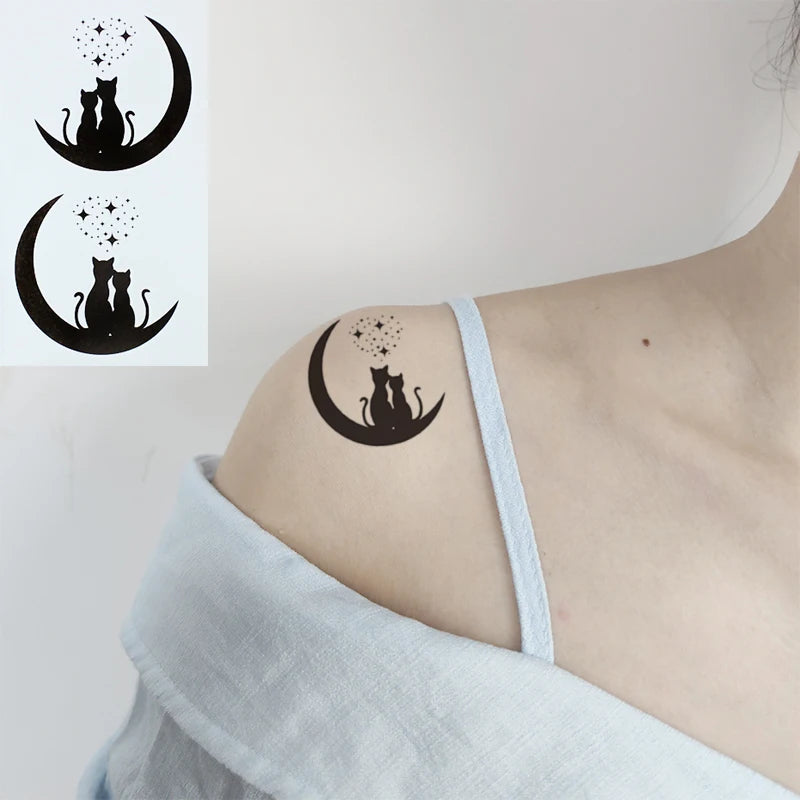 Sexy Red Lips Water Transfer Tattoo – Waterproof Body Art 10.5x6cm