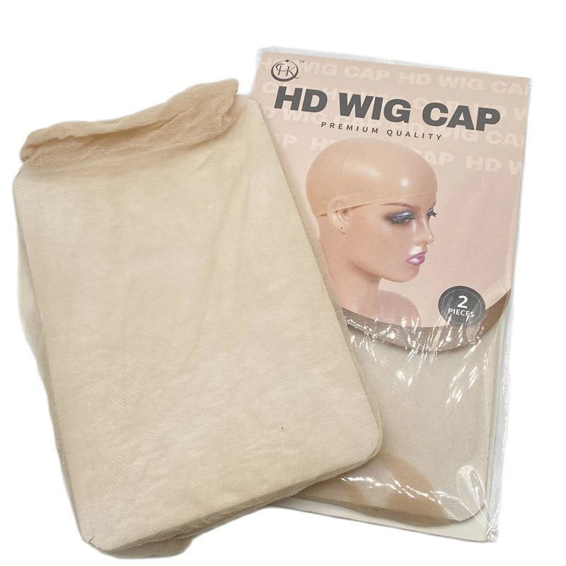 10 Pcs HD Thin Wig Cap Transparent and Invisible Sheer Wig Cap for HD Wigs Wig Accessories