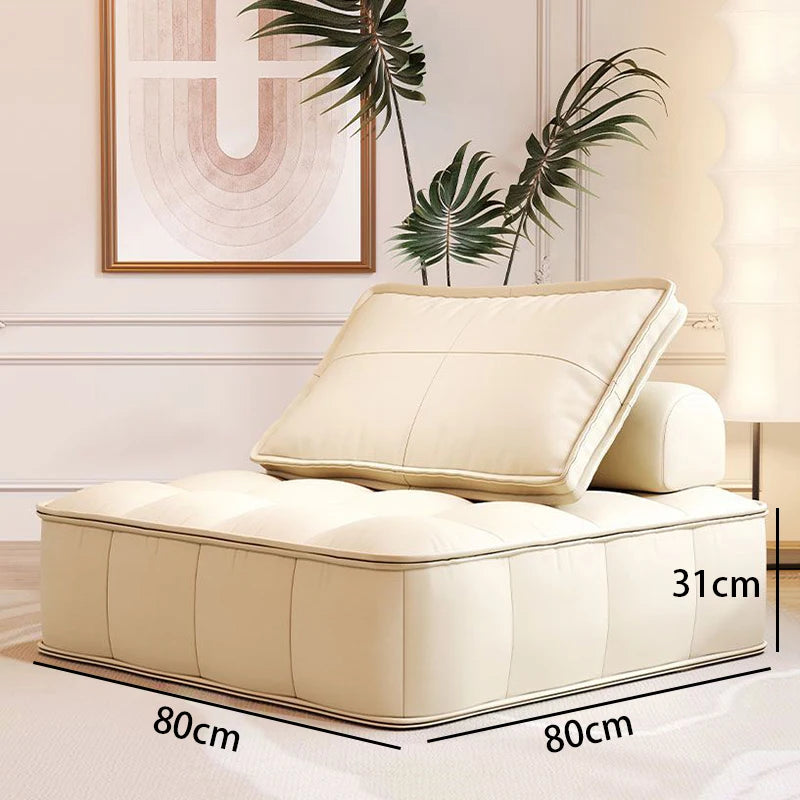 Single Modern Luxury Sofa – Nordic Sectional Lounger for Living Room