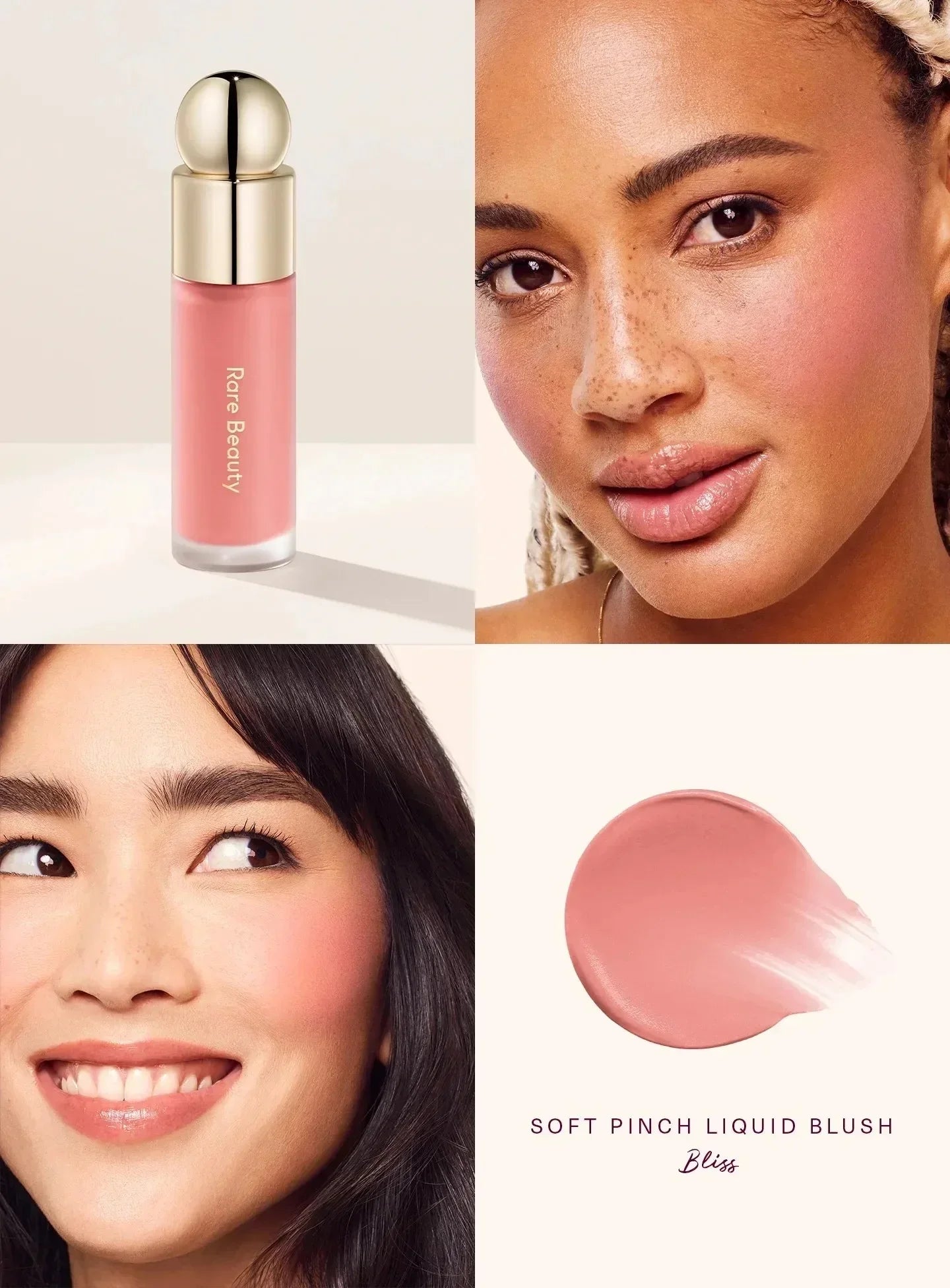 Rare Beauty Matte Liquid Blush – Long-Lasting Soft-Focus Sweatproof Waterproof Formula
