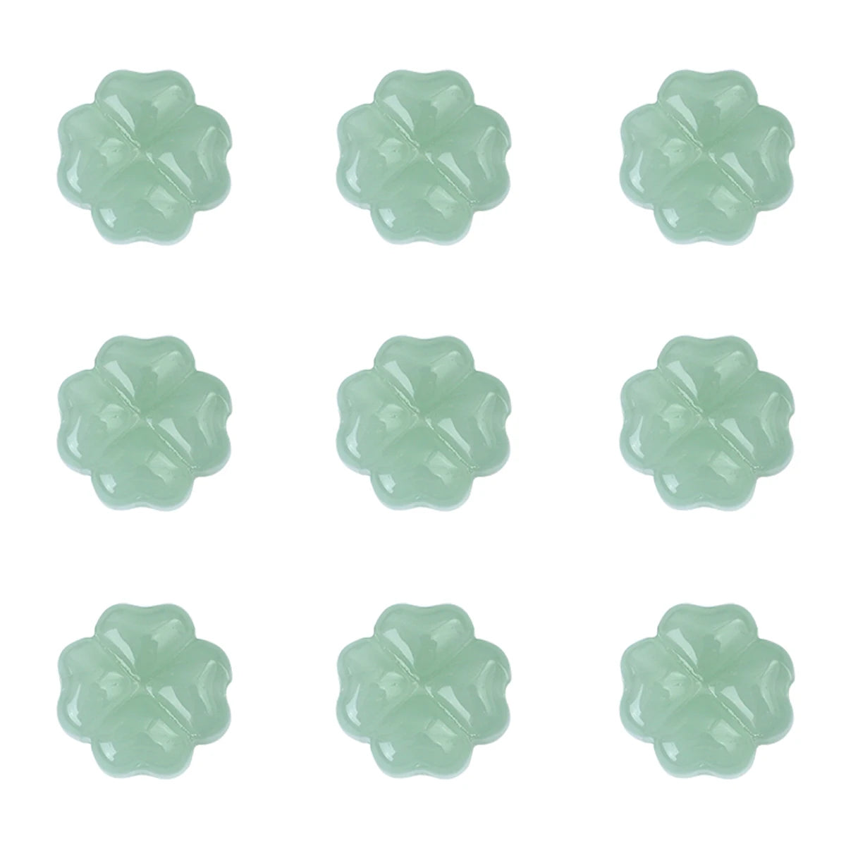 20pcs/bag Transparent Four leaf flower Shape Glass Beads, Lucky Beads for DIY Jewelry Making Bracelets, Crafts -Exquisite Gifts