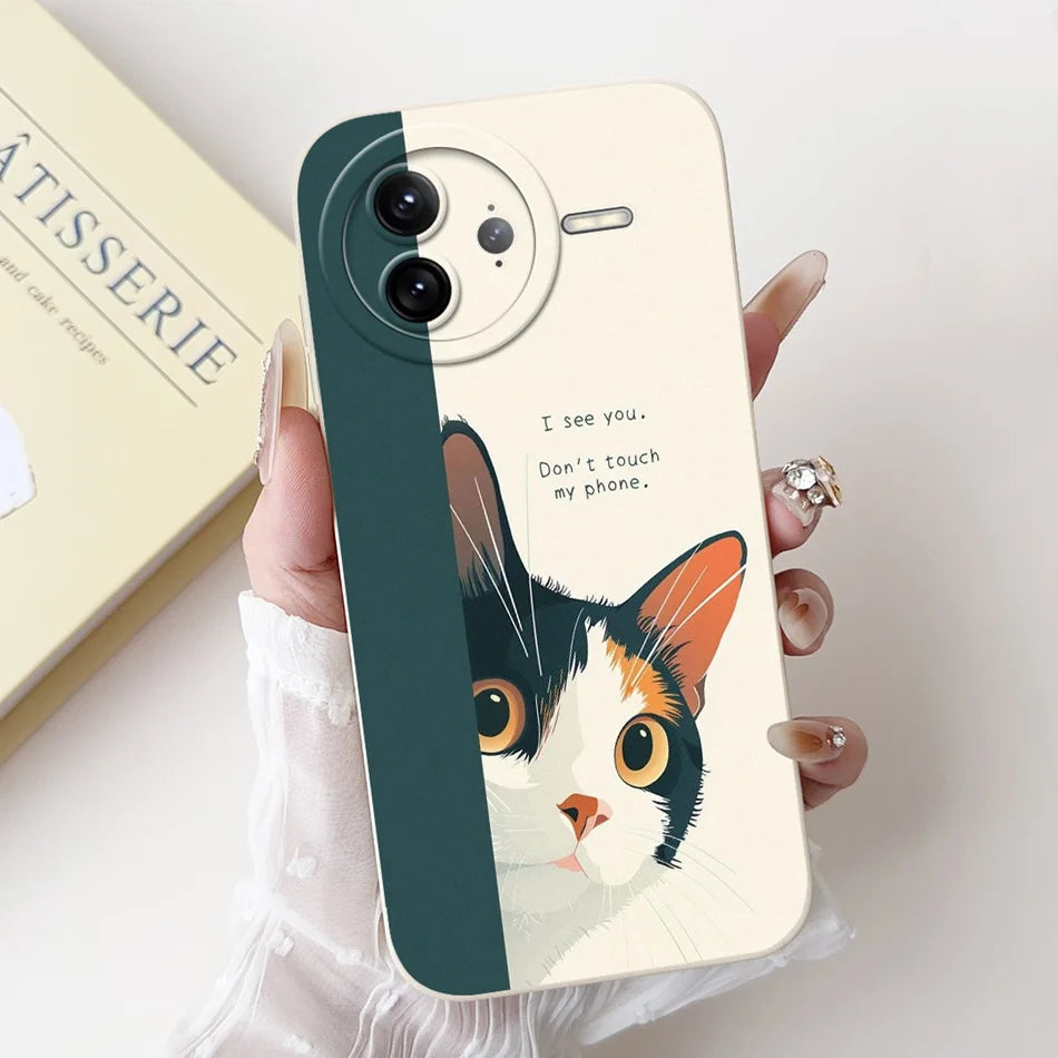 Xiaomi Poco F7 Ultra / F7 Pro Phone Case – Cute Cat & Panda Soft Silicone Shockproof Cover