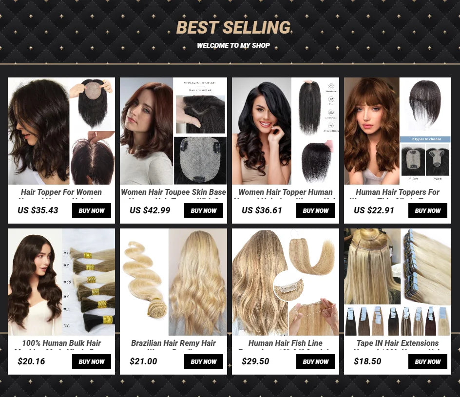 Clip-In Human Hair Topper | 100% Brazilian Remy Hair | Straight 10'' | 7x11cm Silk Base