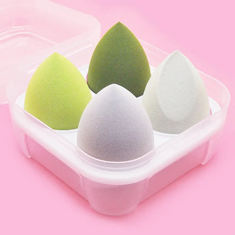 4-16pc Makeup Sponge Powder Puff Dry and Wet Combined Beauty Cosmetic Ball Foundation Powder Puff Bevel Cut Make Up Sponge Tools