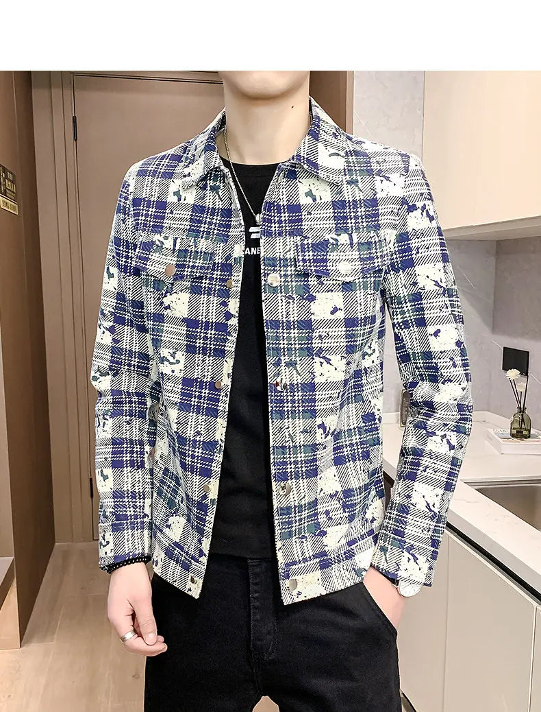 Men's Short Wool Blend Jacket – Thickened Warm Business Streetwear Overcoat
