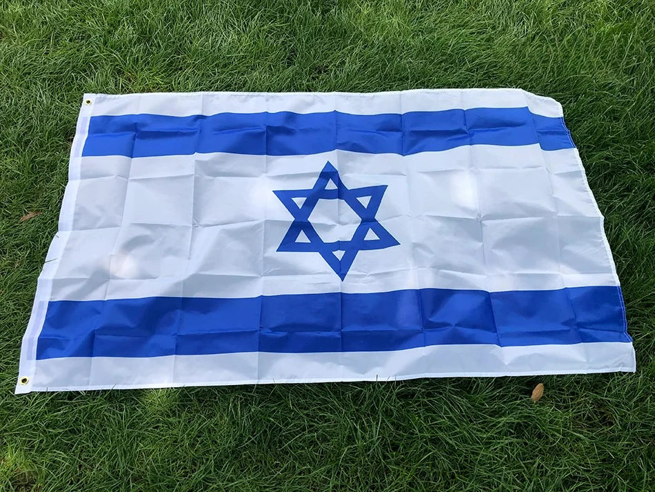 Israel National Flag – 90x150cm Polyester Israeli Banner for Indoor & Outdoor Decoration