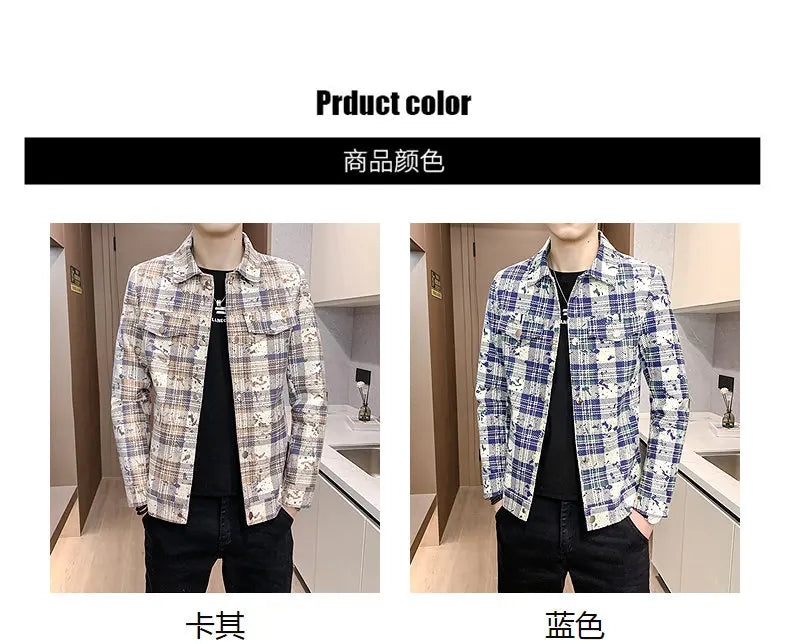Men's Short Wool Blend Jacket – Thickened Warm Business Streetwear Overcoat