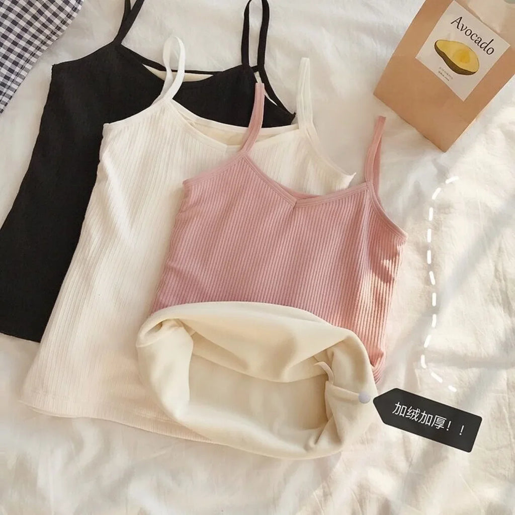 Women's Winter Warm Underwear – Solid Color Thermal Base Layer