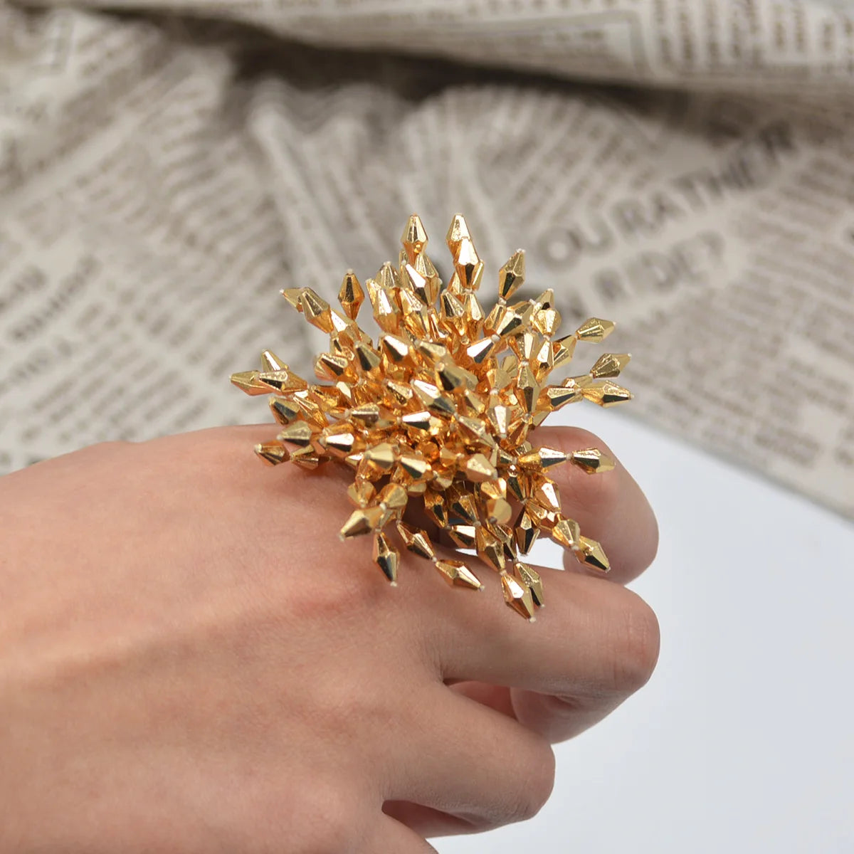 Tassel Beads Adjustable Rings – European & American Fashion Jewelry for Women