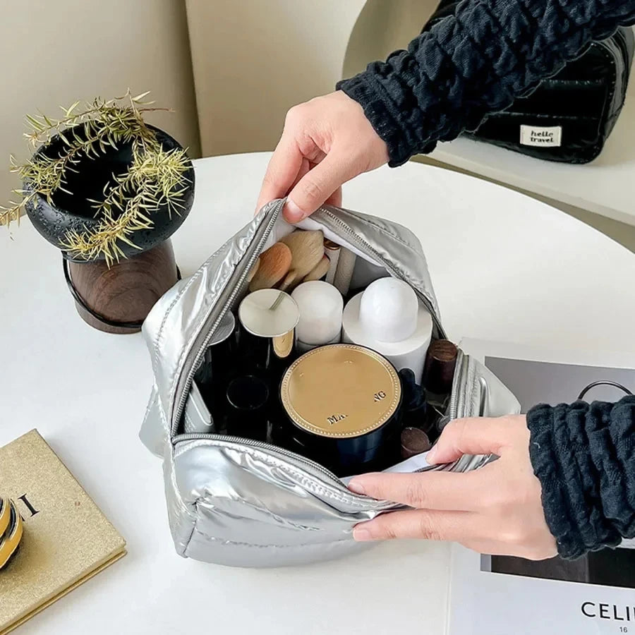 Fashion Large Capacity Travel Makeup Bag Portable Multifunctional Cosmetic Storage Washbag Organizer