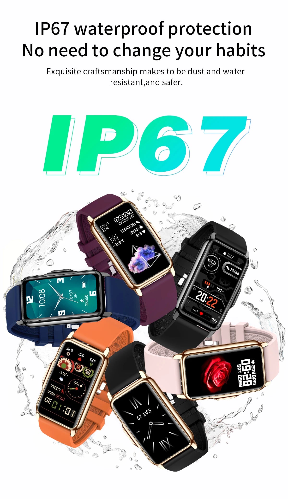 LIGE Women's Smartwatch – 1.47" Bluetooth Fitness Bracelet with Blood Oxygen & Sleep Monitor