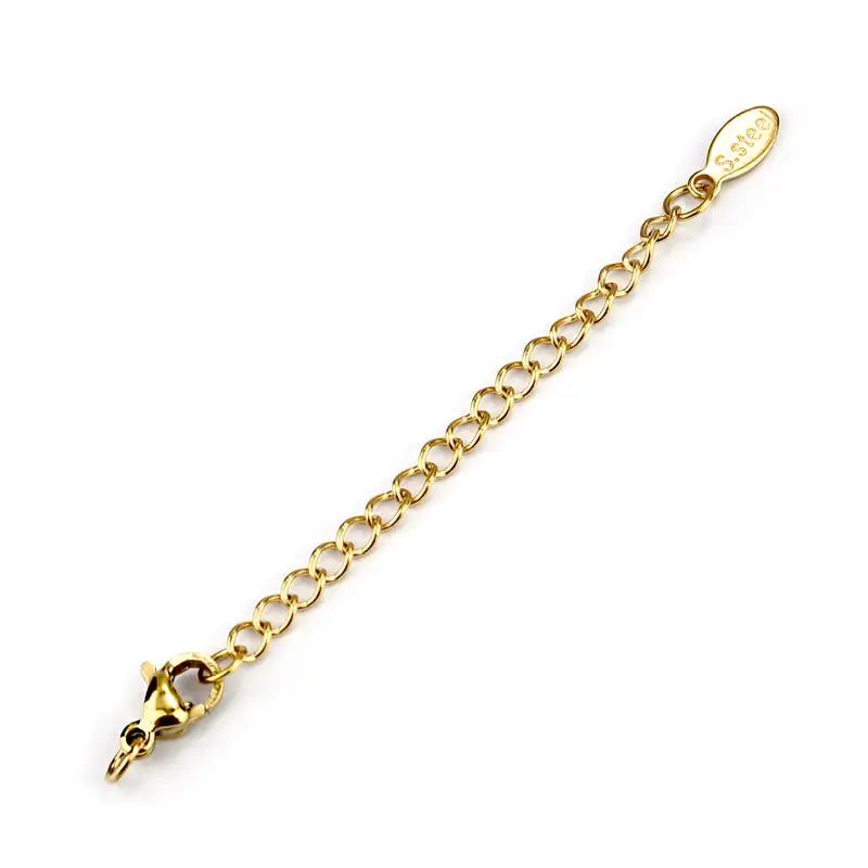5pcs/lot Stainless Steel Extension Extended Tail Chains Lobster Clasps Connectors DIY Jewelry Making Findings Bracelet Necklaces