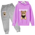 Spring Autumn New Fashion Kids Tracksuits 3-12 Years Boys and Girls Casual Sports Hoodie Tops+pants 2pcs Sets Children Clothes