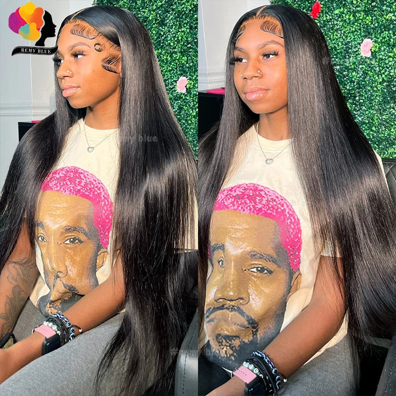 13x6 Loose Deep Wave Lace Front Human Hair Wig Brazilian 13x4 Transparent Lace Frontal Wigs for Black Women Curly Human Hair Wig