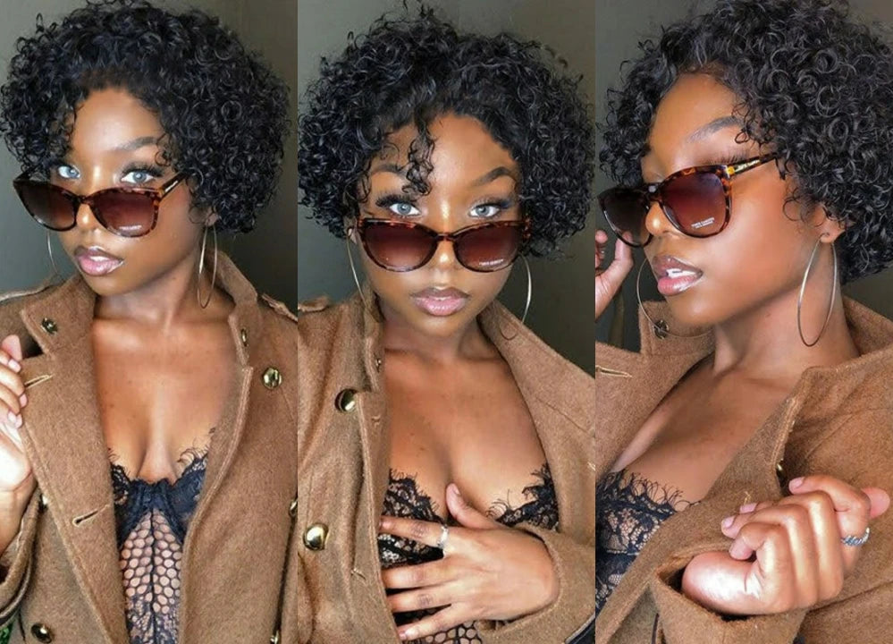 Pixie Cut Wig Water Wave Transparent Lace Frontal Wigs 13x1 Short Bob Human Hair Wigs For Women Perruque Cheveux On Sale 180%