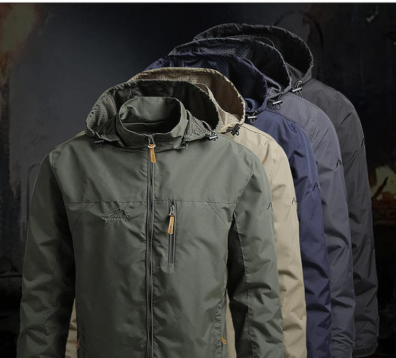 Men's Waterproof Softshell Tactical Jacket – Windbreaker for Hunting, Hiking & Fishing